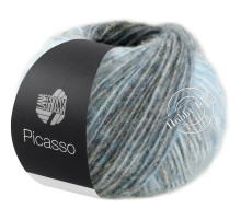 Lana Grossa Picasso 04 Антрацитово-серо-голубой