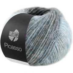 Lana Grossa Picasso 04 Антрацитово-серо-голубой