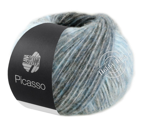 Lana Grossa Picasso 04 Антрацитово-серо-голубой
