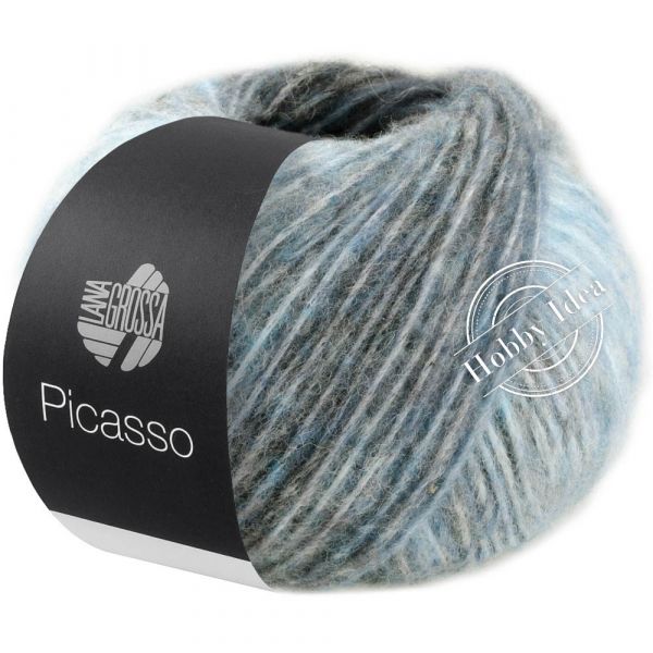 Lana Grossa Picasso 04 Антрацитово-серо-голубой из категории Lana Grossa Picasso