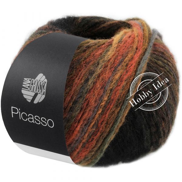 Lana Grossa Picasso 06 Оранжево-охрово-коричневый из категории Lana Grossa Picasso