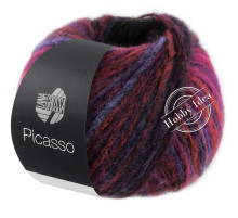 Lana Grossa Picasso 07 Красно-голубая фуксия
