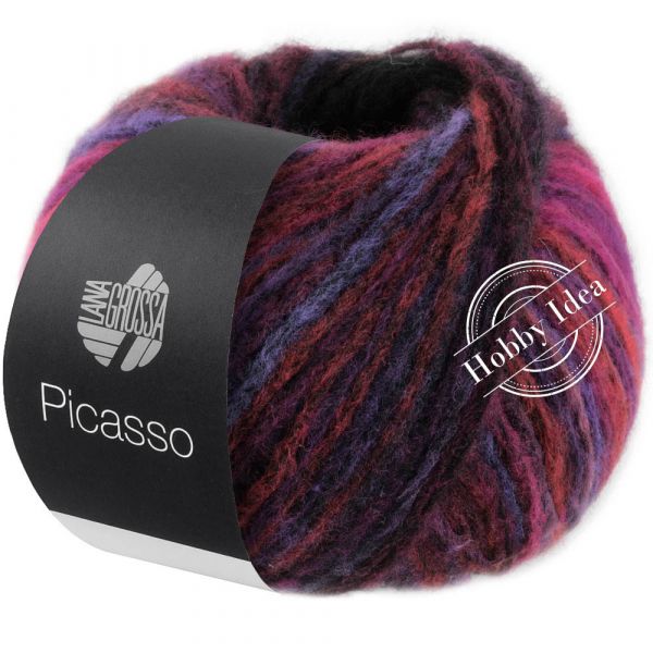Lana Grossa Picasso 07 Красно-голубая фуксия из категории Lana Grossa Picasso