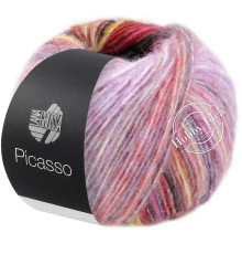 Lana Grossa Picasso 09 Лилово-розово-лососевый