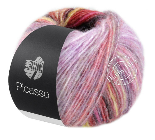 Lana Grossa Picasso 09 Лилово-розово-лососевый