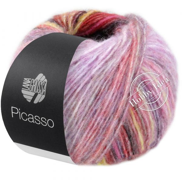 Lana Grossa Picasso 09 Лилово-розово-лососевый из категории Lana Grossa Picasso