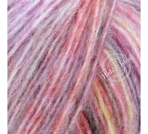 Lana Grossa Picasso 09 Лилово-розово-лососевый