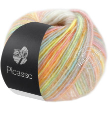 Lana Grossa Picasso 10 Кремово-жёлто-голубой