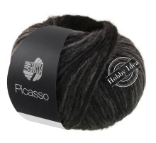 Lana Grossa Picasso 15 Черно-серый