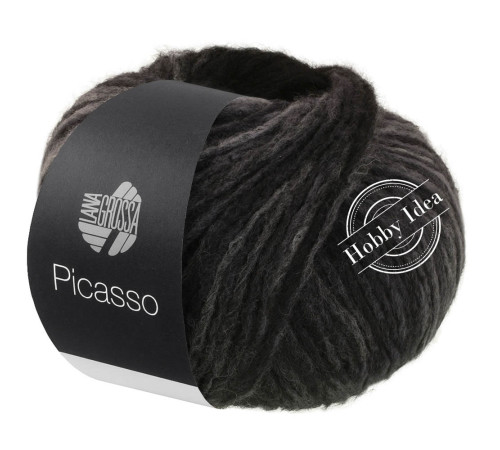 Lana Grossa Picasso 15 Черно-серый