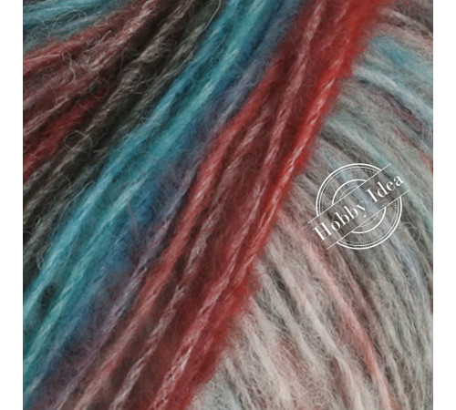 Lana Grossa Picasso 18 Розово-бирюзово-белый