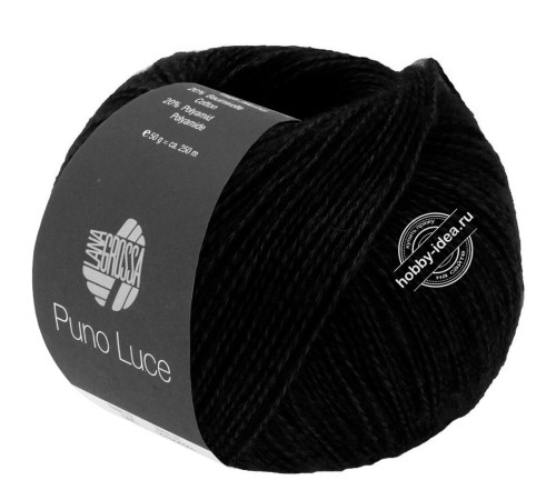 Lana Grossa Puno Luce 015 Чёрный
