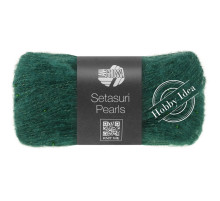  Lana Grossa Setasuri Pearls 212 Зелёный опал