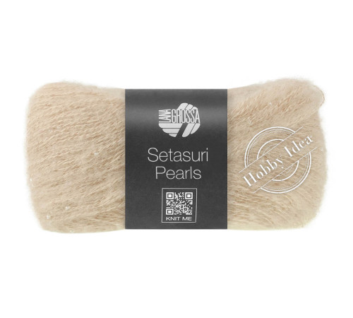  Lana Grossa Setasuri Pearls 214 Светло-бежевый