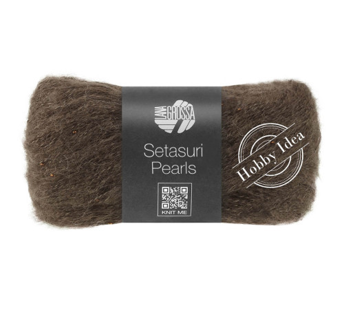  Lana Grossa Setasuri Pearls 215 Серо-коричневый
