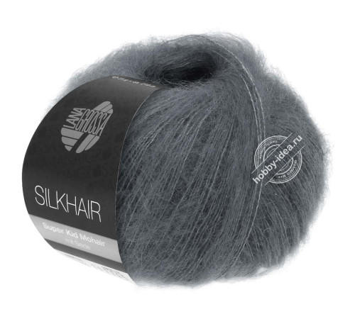 Lana Grossa Silkhair 012 Тёмно-серый