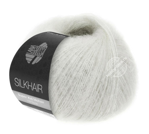 Lana Grossa Silkhair 058 Жемчужина белая