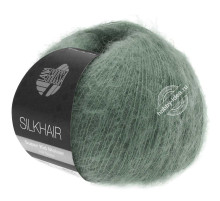 Lana Grossa Silkhair 127 Мох зеленый