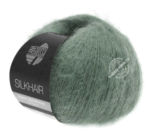 Lana Grossa Silkhair 127 Мох зеленый
