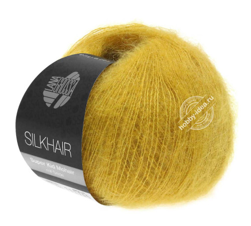 Lana Grossa Silkhair 128 Горчично-желтый