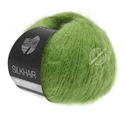Lana Grossa Silkhair 135 Зелёное яблоко