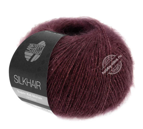 Lana Grossa Silkhair 177 Тёмно-красный