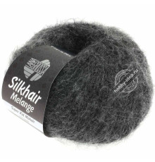 Lana Grossa Silkhair Melange 719 Чёрно-серый меланжевый
