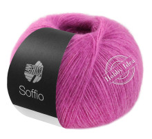 Lana Grossa Soffio 02 Ярко-розовый