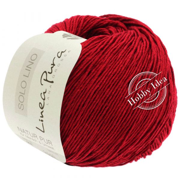 Lana Grossa Solo Lino 011 Красный из категории Lana Grossa Solo Lino