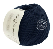 Lana Grossa Solo Lino 012 Тёмно-синий