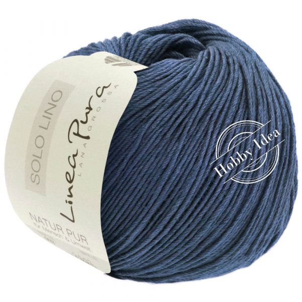 Lana Grossa Solo Lino 013 Серо-синий из категории Lana Grossa Solo Lino