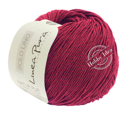 Lana Grossa Solo Lino 017 Тёмно-ягодный*