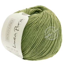Lana Grossa Solo Lino 019 Зелёная липа*