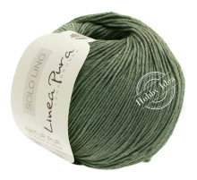 Lana Grossa Solo Lino 020 Глубокий зелёный