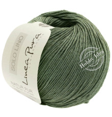 Lana Grossa Solo Lino 020 Глубокий зелёный