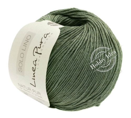 Lana Grossa Solo Lino 020 Глубокий зелёный