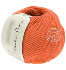 Lana Grossa Solo Lino 043 Лососево-оранжевый*
