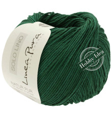 Lana Grossa Solo Lino 052 Бутылочный зелёный*