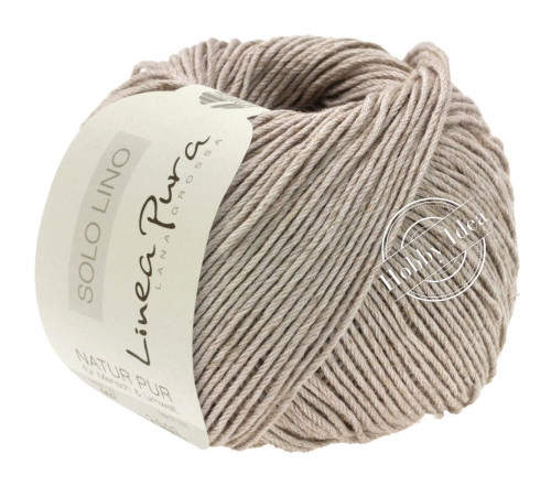 Lana Grossa Solo Lino 055 Бежевый жемчуг