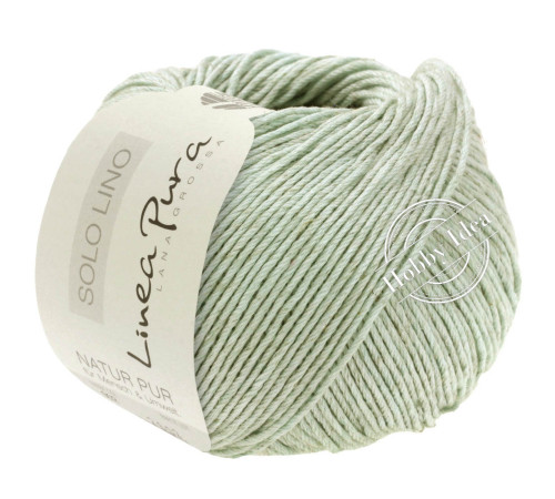 Lana Grossa Solo Lino 060 Зеленая пастэль