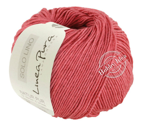 Lana Grossa Solo Lino 067 Красный фламинго
