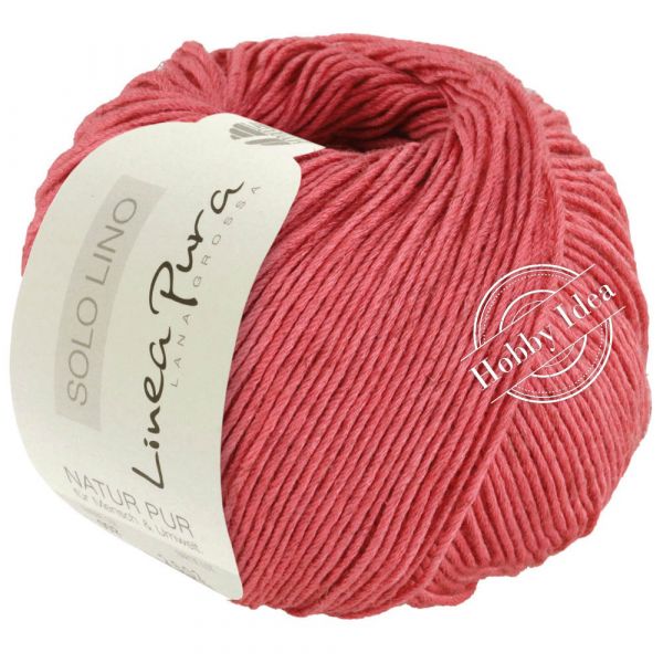 Lana Grossa Solo Lino 067 Красный фламинго из категории Lana Grossa Solo Lino