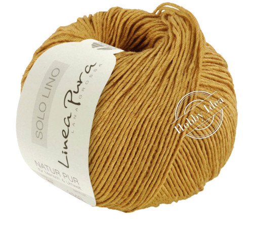 Lana Grossa Solo Lino 070 Медовая горчица