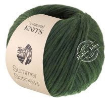 Lana Grossa Summer Softness 24 Тёмно-зелёный