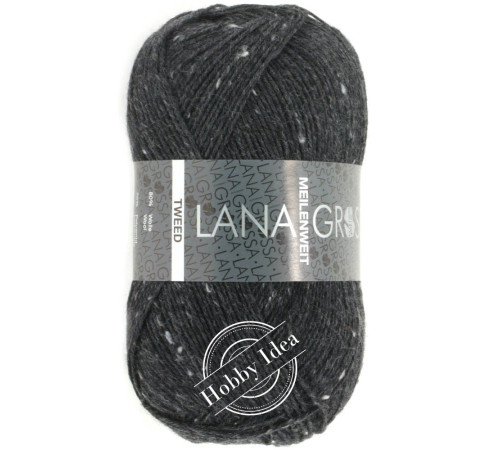 Lana Grossa Meilenweit 100 Tweed 107 Антрацитовый
