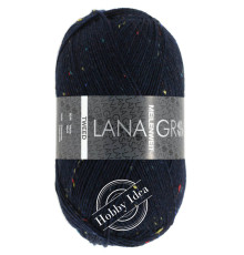 Lana Grossa Meilenweit 100 Tweed 112 Тёмно-синий