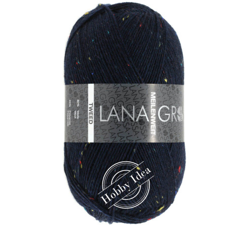 Lana Grossa Meilenweit 100 Tweed 112 Тёмно-синий