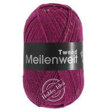 Lana Grossa Meilenweit 100 Tweed 173 Фуксия