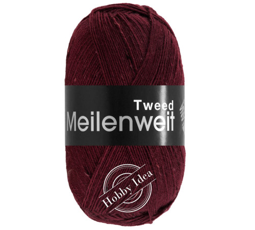 Lana Grossa Meilenweit 100 Tweed 179 Коричнево-бардовый
