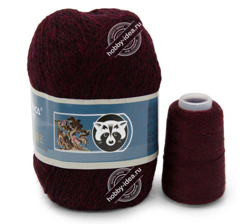 Menca Пух норки 823 Красно-черный